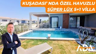 KUŞADASI' NDA SÜPER LÜX 5+1 TRİPLEKS VİLLA !