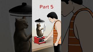 Cat in blender Part 5 💔 #shorts #cat #viralvideo #story