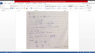 Non linear single variable optimization problem