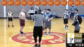 Plainview YMCA little dribblers Gold vs Gray 3/4th grade boys  1/31/22