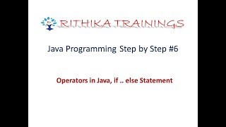 Java Programming #6| Operators in Java| if else statement | Control Statements in Java
