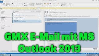 GMX E-Mail mit Microsoft Outlook 2013