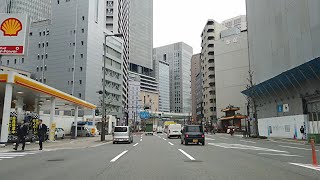 【4Ｋ】大阪都心部　西九条から鶴見緑地までドライブ　Drive from Nishikujo to Tsurumi Ryokuchi