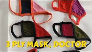 Aastha Arts 18, 3 pls mask, DOCTOR P.P KIT,  DISPOSABLE BED SHEET,  hand sanitizer...