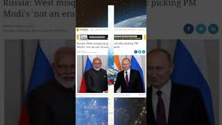 Russia Defends PM Modi's Statement over End of War #shorts
