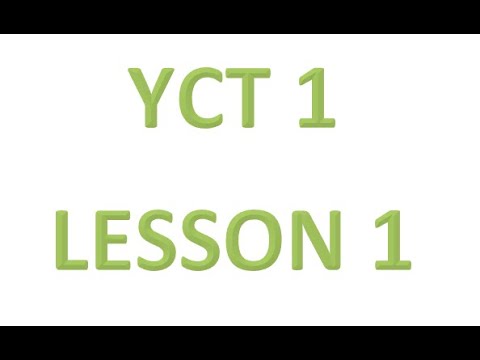 Yct1 Lesson 1 Audio 你好 Youtube