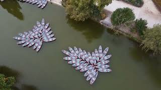 Les barques du Lac Daumesnil - Bois de Vincennes Paris (drone video)