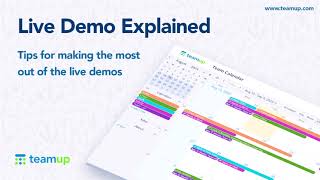 Teamup Calendar Live Demo Explained