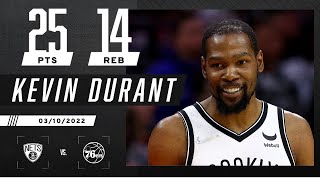 Kevin Durant records 12th season double-double as Nets overwhelm 76ers on record-setting night 💯