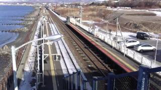 寝台特急カシオペア　廃止前　北海道　北舟岡駅