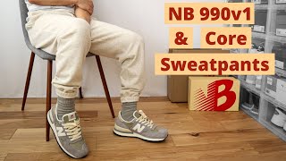 Worth $350??? NB x Teddy Santis - 990v1 and Core Sweatpants Review