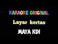 Karaoke layar kertas HD original maya kdi video lirik