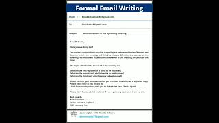 Perfect Format For A Business Email Email