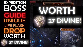 POE2 EXPEDITION BOSS TUTORIAL GETTING THE UNIQUE LIFE FLASK DROP!