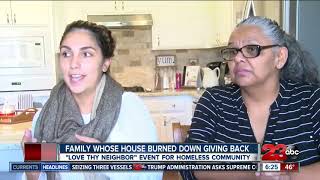 Bakersfield family gives back after their house burns down