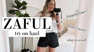 Postpartum try on haul 😳 | my honest Zaful review