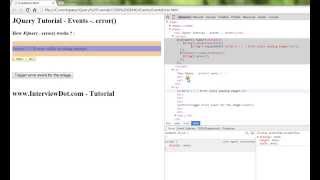 ERROR METHOD IN JQUERY DEMO
