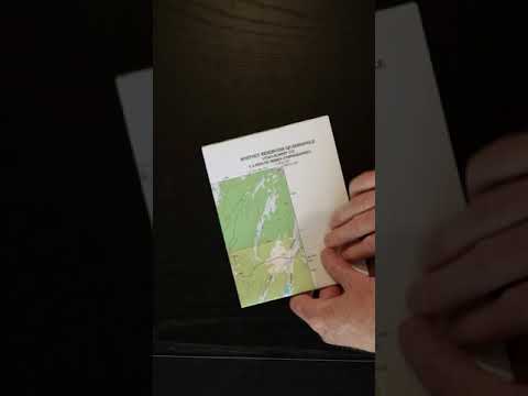 The correct way to fold a map for hiking and camping.