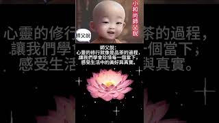 🌻小和尚師父說 :心靈的修行就像是品茶的過程，讓我們學會珍惜每一個當下，感受生活中的美好與真實。☕🌱🌈🍵#正能量 #智慧語錄 #哲理語錄 #勵志 #心靈雞湯 #成功學 #禪語 ＃鼓勵＃啟發性語錄