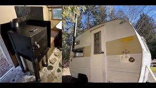 DIY wood stove for the vintage camper trailer [EP2]