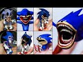 Making Sonic Tapes (Shin Sonic) & Sonic.EXE Sculptures Timelapse Compilation