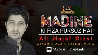 Madine Ki Fiza Pursoz Hai | Ali Najaf Rizvi | Shahadat Bibi Zahra Noha | @azadarichandauli5095