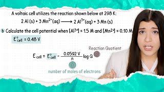 How to find the cell potential under nonstandard conditions| Nernst Equation