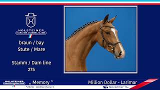 4. Holsteiner Winter-Chance 2022 | Nr. 113 v. Million Dollar - Larimar