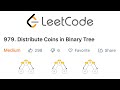 LeetCode Distribute Coins in a Binary Tree Explained - Java