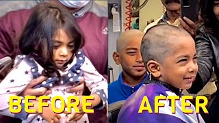 BALD HEAD On 2 Kids | Haircut Tutorial | Hindu Ceremony