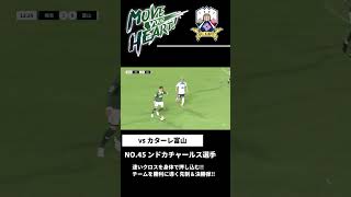 【FC岐阜】ンドカチャールス選手!! 速いクロスを身体ごと押し込む!!