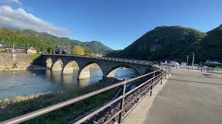 ヤバ系のサイクリングと八面山②(青の洞門)(禅海和尚)(犬走りの景)(羅漢寺橋)(イノシシ死骸)(ロードキル)(岩洞山の景)(馬渓橋)(道の駅なかつ)(法垣遺跡)(移動)　2024/11/7