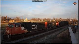 2 CN SD70I engines lead CSX COKE EXPRES