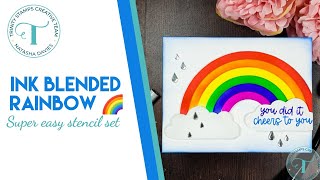Rainbow Layering Stencil Tips | Trinity Stamps