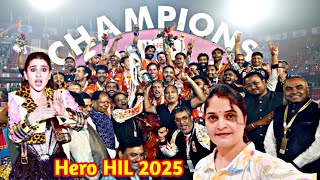 Hockey India league Final 2025 || Sara Ali Khan in Rourkela International Hockey Stadium 🏟️