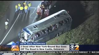 2nd Passenger Dies After NYC-Bound Bus Crashes In Delaware