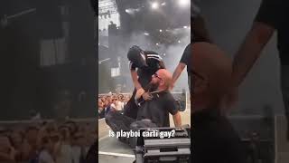 PLAYBOI CARTI KISSES A MAN AND FIGHTS SECURITY😳😨 #playboicarti #fight #gay #fighting