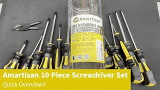 Inexpensive, Durable Amartisan 10 Pc Screwdriver Set Quick Review!!