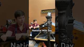 Printing an old ad reminding you to buy milk for National Milk Day (January 11)