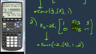 Row Reduce Operations with a graphing calculator (Part 2)