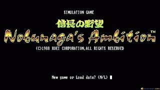 Nobunaga's Ambition gameplay (PC Game, 1986)