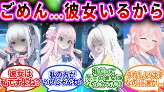 生徒に逆レされないために彼女がいると嘘をついた先生へのブルアカキャラの反応【ブルーアーカイブ ブルアカ 反応集 まとめ SS ショートストーリー 】