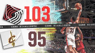 Game Highlights | Portland Trail Blazers 103, Cleveland Cavaliers 95 | Nov. 30, 2023