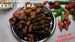 DİYARBAKIR USULÜ EKŞİLİ DOLMA TARİFİ | NEBİŞİN LEZZETLERİ