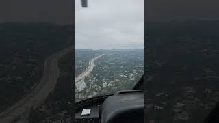 Flying over Encino, Los Angeles, CA #405 Freeway #shorts #helicopterflight