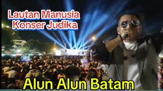 Lautan Manusia Di konser Judika Batam || Alun Alun Engku Putri Batam