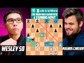 Fantastic game: Wesley So vs Magnus Carlsen! 2 Brilliant Moves by Wesley - Meltwater CCT Finals 2022