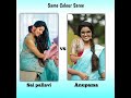 Sai pallavi vs Anupama parameswaran same colour saree challenge #shorts