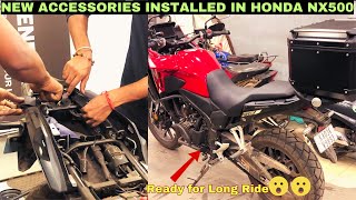 NEW ADDITIONAL ACCESSORIES INSTALLED IN HONDA NX500| READY FOR LONG RIDE