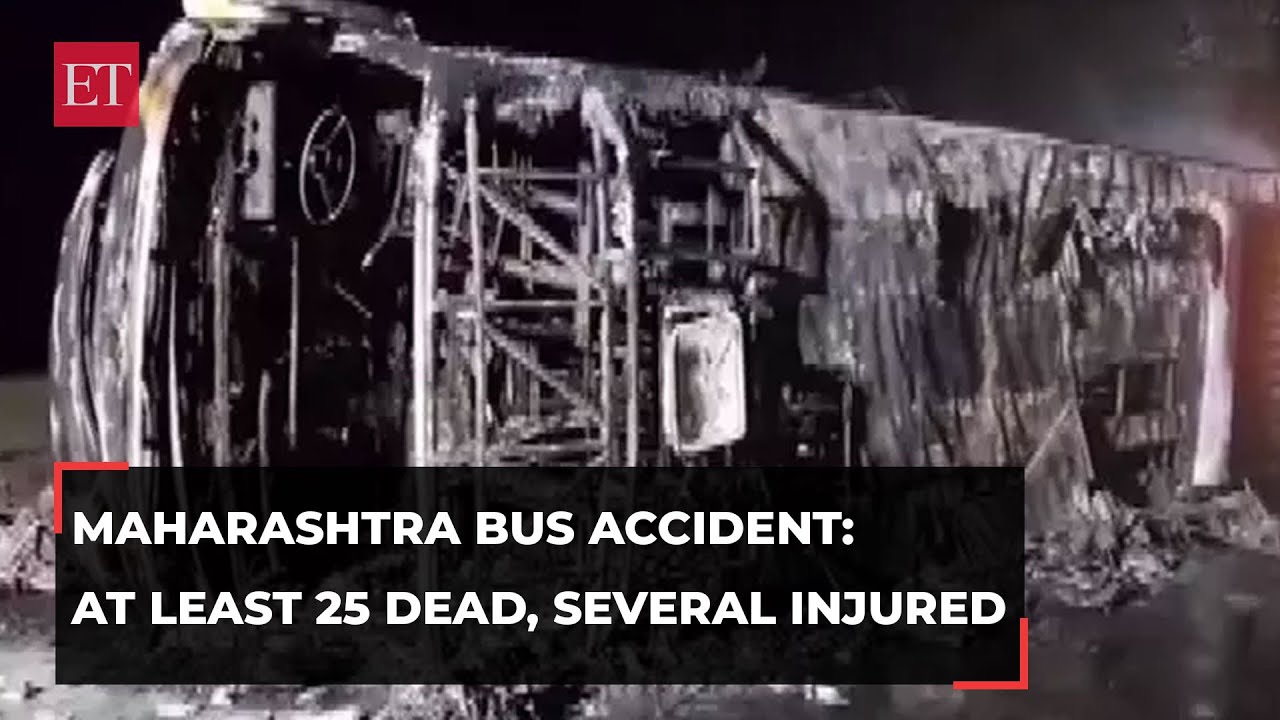 Maharashtra: At Least 25 Dead After Bus Catches Fire On Samruddhi ...